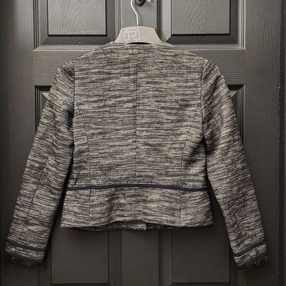 Vince Fringe Trim Bouclé Jacket - Picture 10 of 16